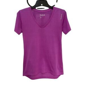 Reebok Womens Speedwick Shirt Purple Size Small